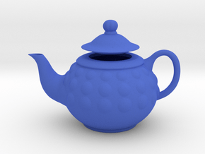 Decorative Teapot in Blue Smooth Versatile Plastic