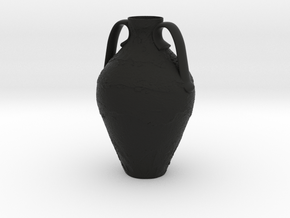 Vase AM1212 in Black Smooth Versatile Plastic