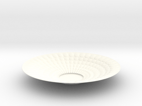 Plate Bowl 1345 in White Smooth Versatile Plastic