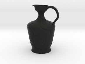 Vase 1830Nv in Black Smooth PA12