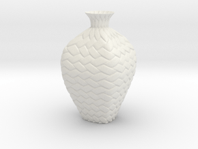 Vase 22338 in White Natural Versatile Plastic