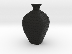 Vase 22338 in Black Smooth Versatile Plastic
