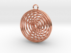 Vortex Pendant in Polished Copper
