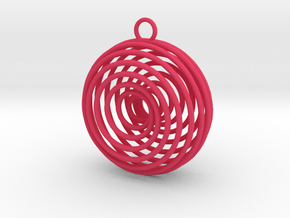 Vortex Pendant in Pink Smooth Versatile Plastic