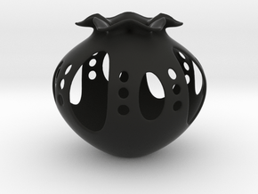 Vase 13233 in Black Smooth Versatile Plastic