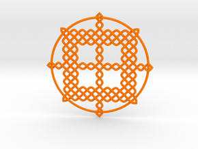 Ck Ringy Pendant 210 in Orange Smooth Versatile Plastic