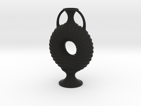 Vase R55 in Black Natural TPE (SLS)