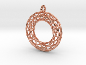 Hueso Pendant in Polished Copper