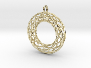 Hueso Pendant in 9K Yellow Gold 