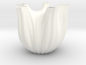 Vase 1752F in White Smooth Versatile Plastic