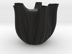 Vase 1752F in Black Smooth Versatile Plastic