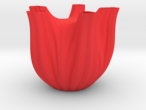 Vase 1752F in Red Smooth Versatile Plastic
