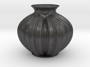 Vase 233232 in Dark Gray PA12 Glass Beads