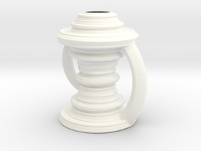 Vase 090921 in White Smooth Versatile Plastic