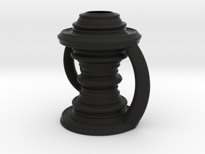 Vase 090921 in Black Smooth Versatile Plastic