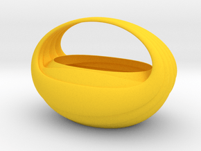 Cuna Vase in Yellow Smooth Versatile Plastic