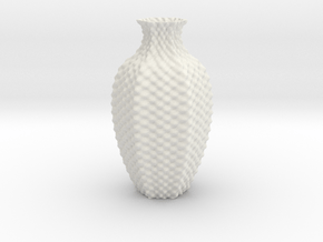 Vase Dr1111 in White Natural Versatile Plastic