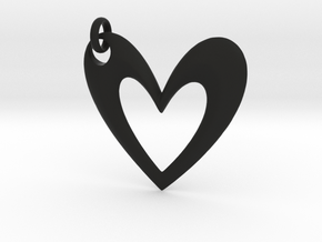 Simple Heart V in Black Natural TPE (SLS)