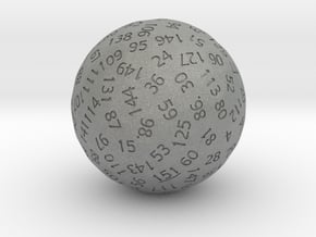 d151 Sphere Dice in Gray PA12