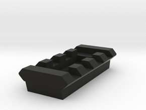Lightweight Picatinny Rail (4-Slots) (Predrilled) in Black Premium Versatile Plastic