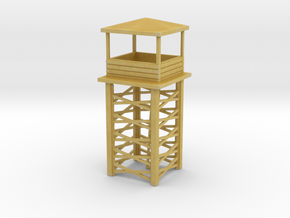 Wooden Watch Tower 1/87 in Tan Fine Detail Plastic