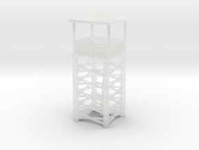 Wooden Watch Tower 1/87 in Clear Ultra Fine Detail Plastic