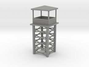 Wooden Watch Tower 1/87 in Gray PA12