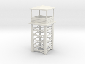 Wooden Watch Tower 1/64 in White Natural Versatile Plastic