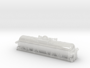 TT:120 35T Bogie Chlorine Tanker in Clear Ultra Fine Detail Plastic