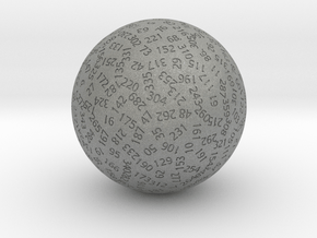 d360 Antipodal Sphere Dice in Gray PA12