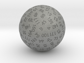 d175 Sphere Dice in Gray PA12