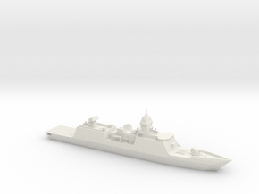 1/700 Scale Damian Air Defense and Command Frigate in White Natural Versatile Plastic