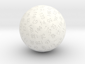 d149 Sphere Dice in White Processed Versatile Plastic