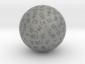 d149 Sphere Dice in Gray PA12