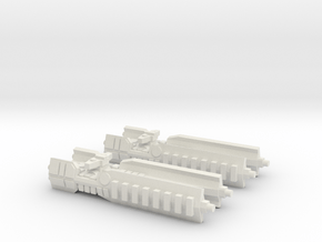 Fleet Scale Series 1: Terran Heavy Cruiser in White Natural Versatile Plastic