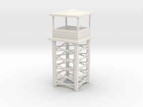 Wooden Watch Tower 1/144 in White Natural Versatile Plastic