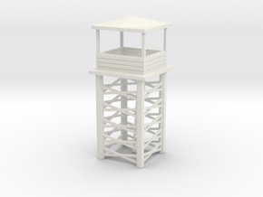 Wooden Watch Tower 1/160 in White Natural Versatile Plastic