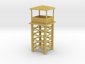 Wooden Watch Tower 1/220 in Tan Fine Detail Plastic