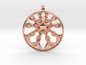 Roots Pendant in Polished Copper