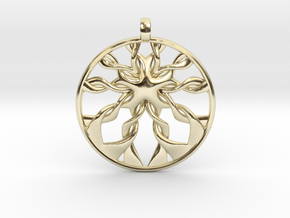 Roots Pendant in 9K Yellow Gold 