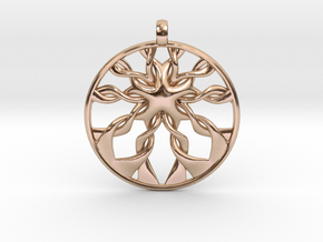Roots Pendant in 9K Rose Gold 