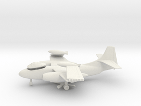 North American AJ-2 Savage (folded wings) in White Natural Versatile Plastic: 1:144