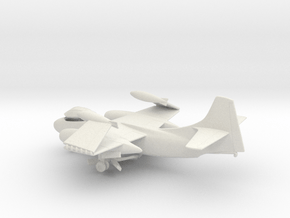 North American AJ-2 Savage (folded wings) in White Natural Versatile Plastic: 1:160 - N