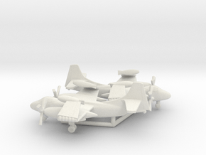 North American AJ-2 Savage (folded wings) in White Natural Versatile Plastic: 1:350