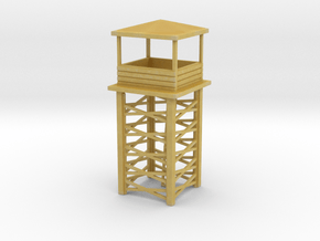 Wooden Watch Tower 1/120 in Tan Fine Detail Plastic