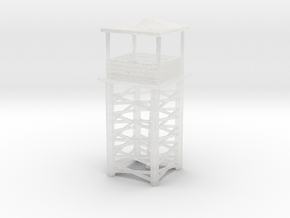 Wooden Watch Tower 1/120 in Clear Ultra Fine Detail Plastic