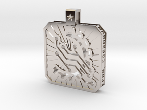 Automata Collective Pendant in Rhodium Plated Brass
