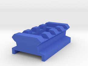Bottom Picatinny Rail (4-Slots) - Zuru X-Shot MK 3 in Blue Smooth Versatile Plastic
