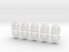10x Minthras Apostles - Abhorrent Shoulder Pads in Clear Ultra Fine Detail Plastic