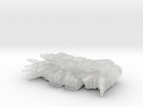 Guardian Mech Poseable Arms and Hands (4-Finger) in Clear Ultra Fine Detail Plastic